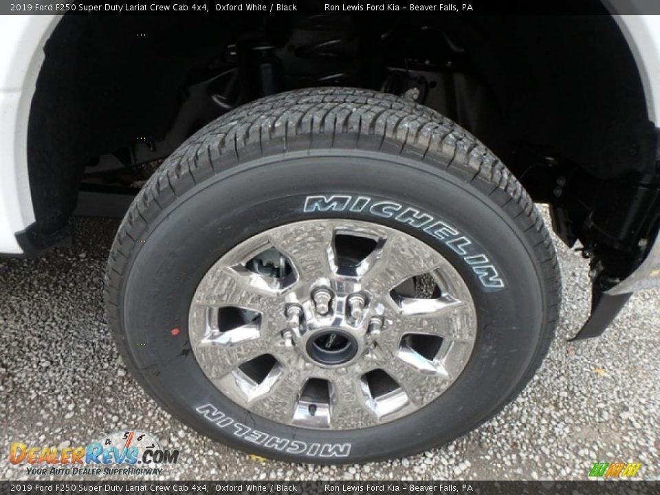 2019 Ford F250 Super Duty Lariat Crew Cab 4x4 Oxford White / Black Photo #9