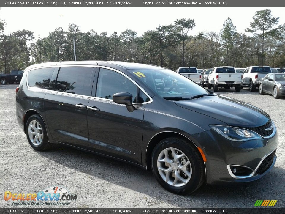 2019 Chrysler Pacifica Touring Plus Granite Crystal Metallic / Black/Alloy Photo #7