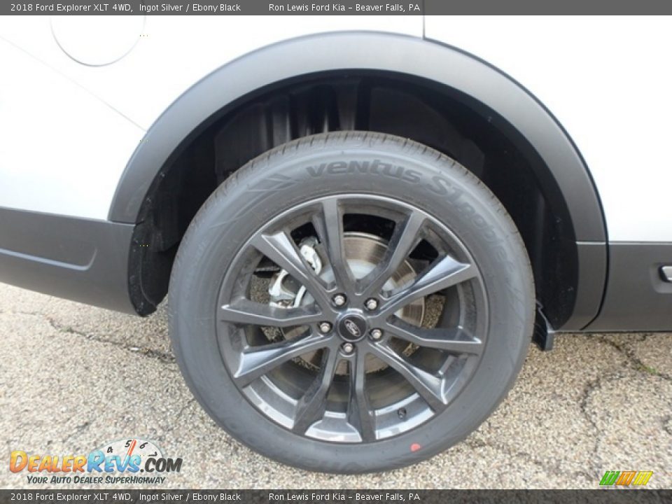 2018 Ford Explorer XLT 4WD Ingot Silver / Ebony Black Photo #2