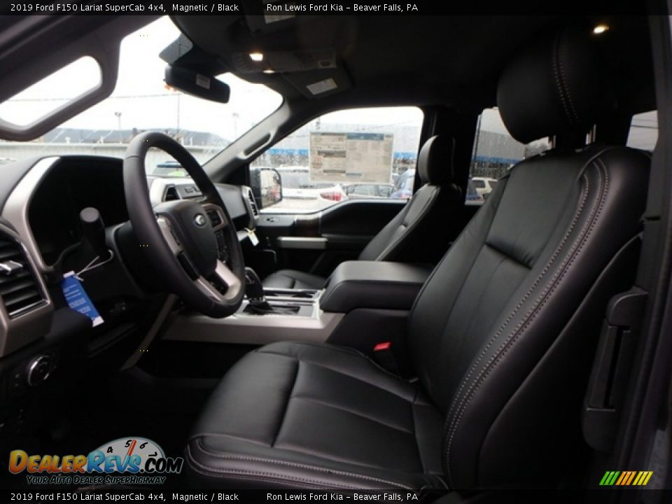 2019 Ford F150 Lariat SuperCab 4x4 Magnetic / Black Photo #10