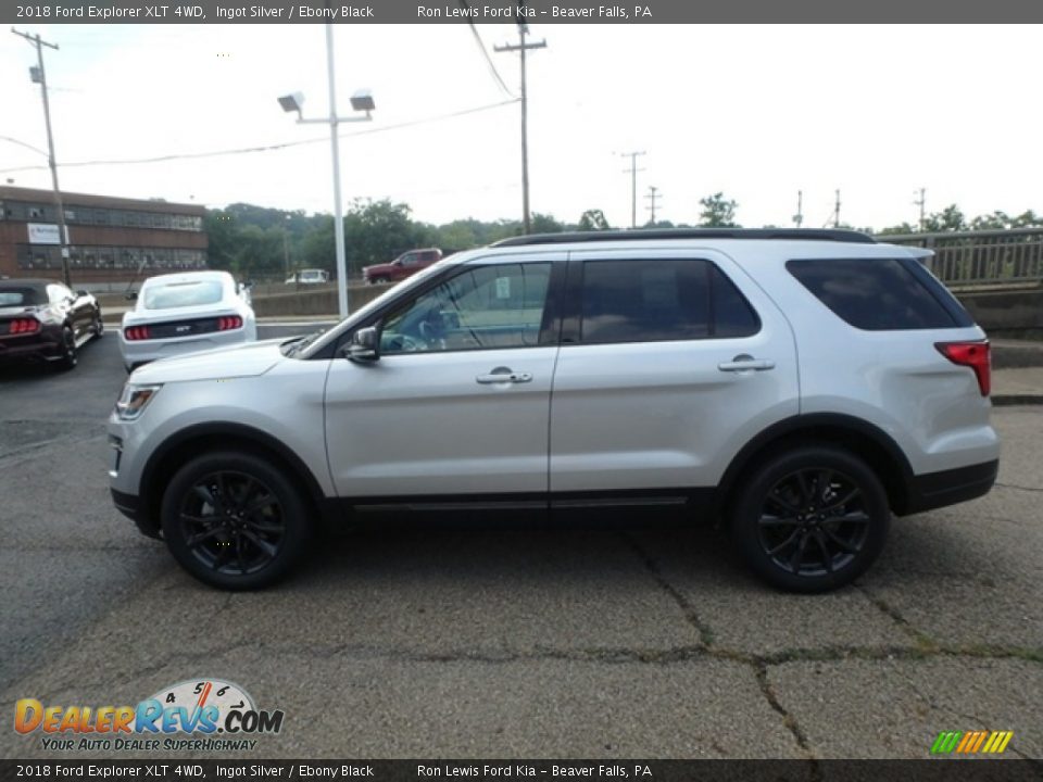 2018 Ford Explorer XLT 4WD Ingot Silver / Ebony Black Photo #6