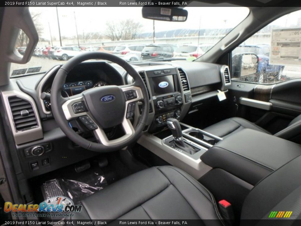 2019 Ford F150 Lariat SuperCab 4x4 Magnetic / Black Photo #13