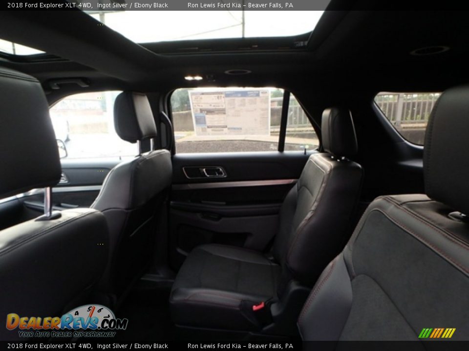 2018 Ford Explorer XLT 4WD Ingot Silver / Ebony Black Photo #11