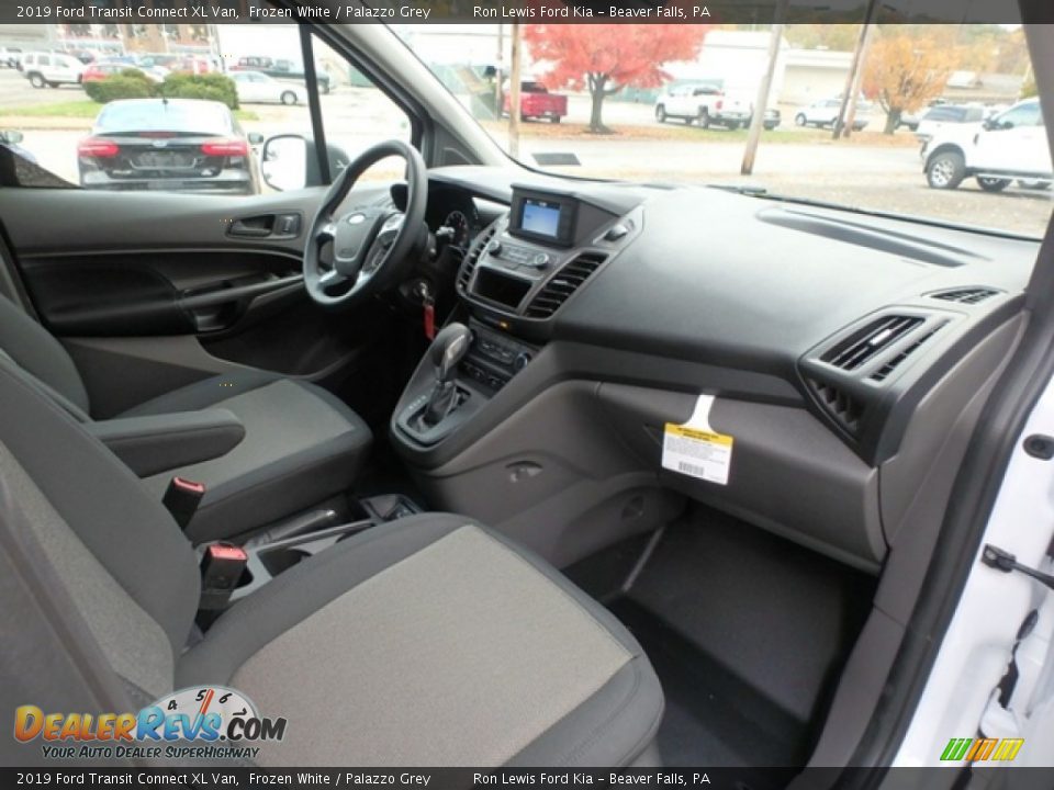 2019 Ford Transit Connect XL Van Frozen White / Palazzo Grey Photo #3