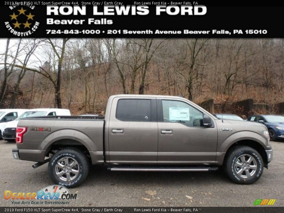 2019 Ford F150 XLT Sport SuperCrew 4x4 Stone Gray / Earth Gray Photo #1