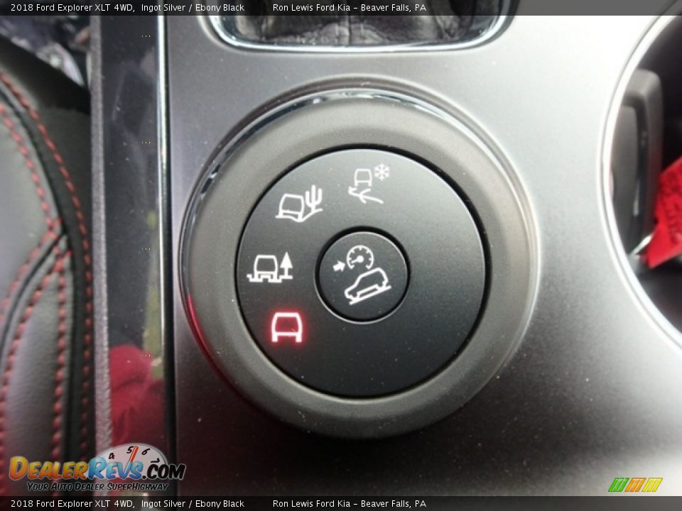 2018 Ford Explorer XLT 4WD Ingot Silver / Ebony Black Photo #16