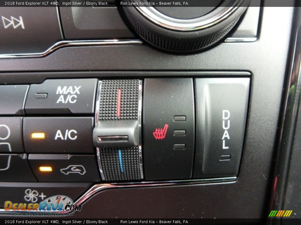 2018 Ford Explorer XLT 4WD Ingot Silver / Ebony Black Photo #18