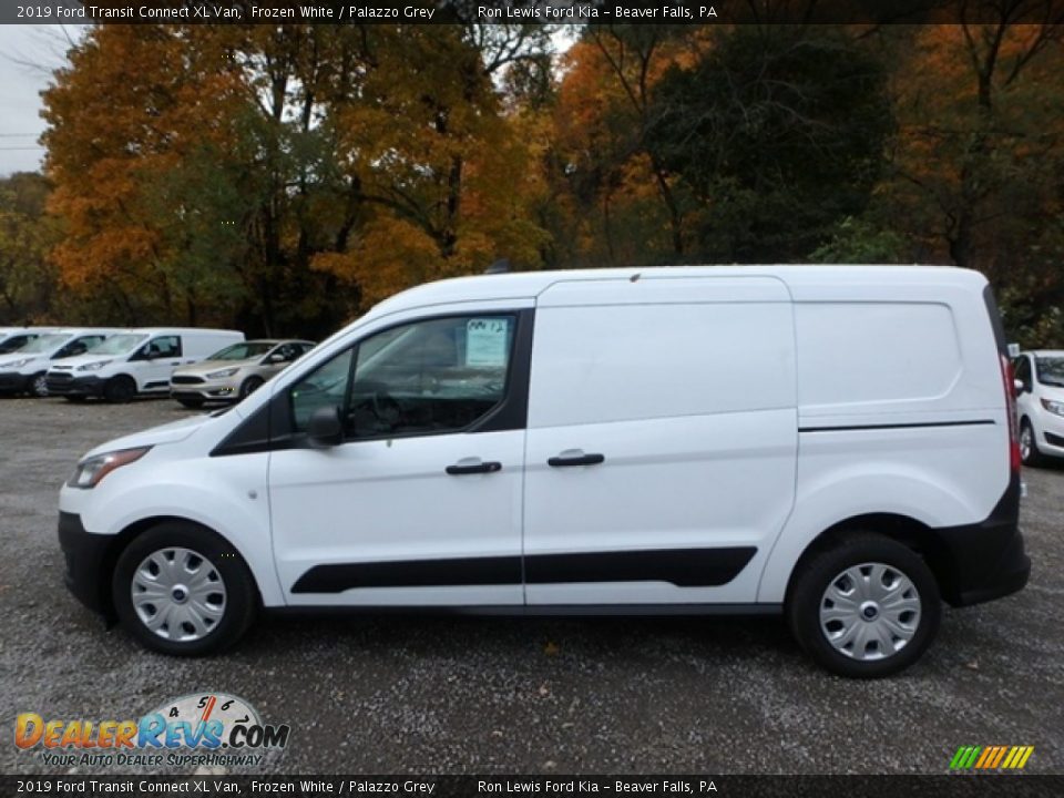 2019 Ford Transit Connect XL Van Frozen White / Palazzo Grey Photo #9