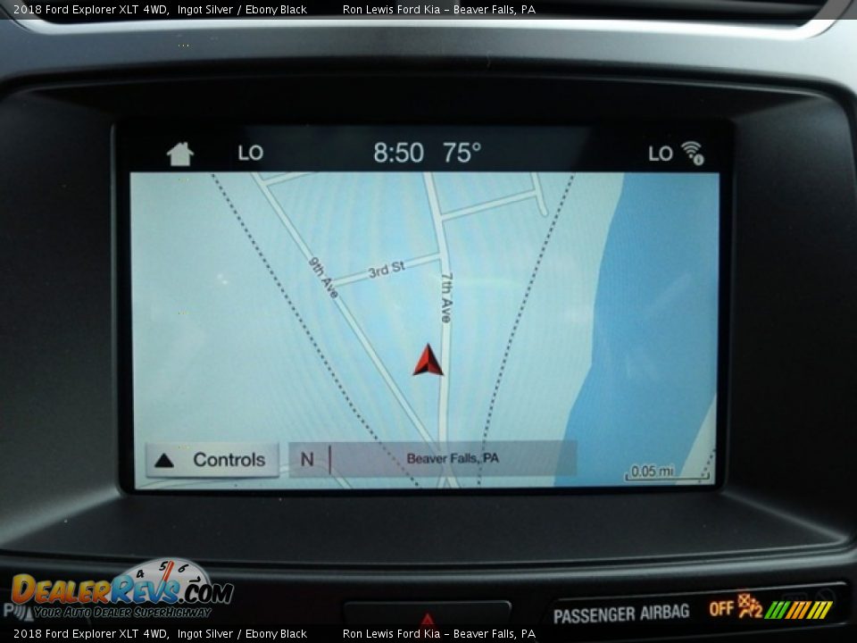 2018 Ford Explorer XLT 4WD Ingot Silver / Ebony Black Photo #19