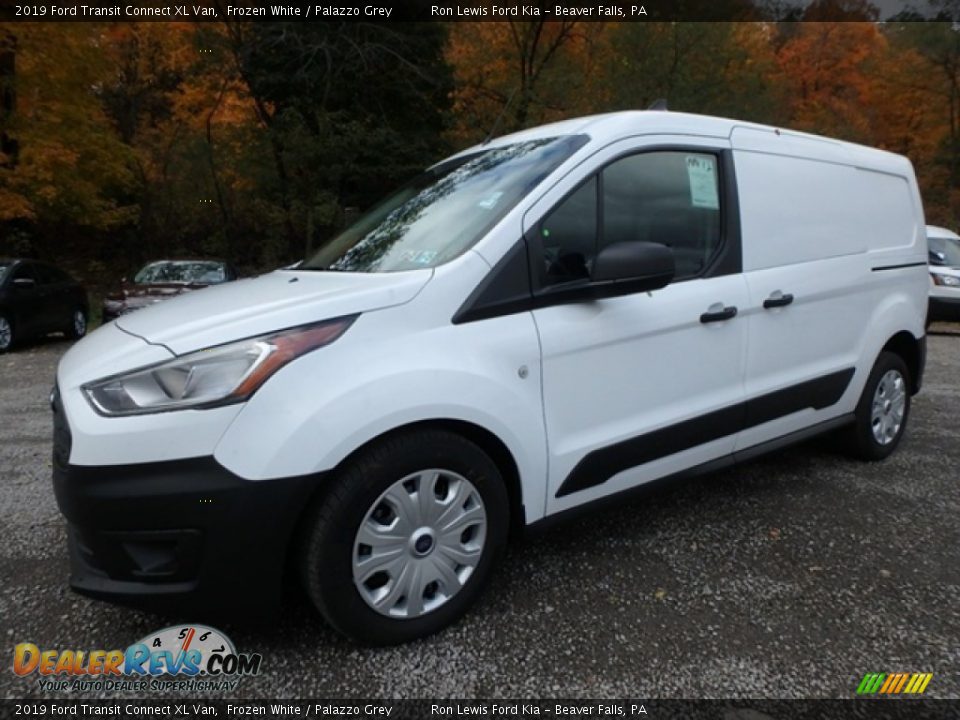 2019 Ford Transit Connect XL Van Frozen White / Palazzo Grey Photo #10