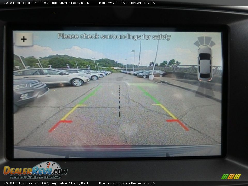 2018 Ford Explorer XLT 4WD Ingot Silver / Ebony Black Photo #20