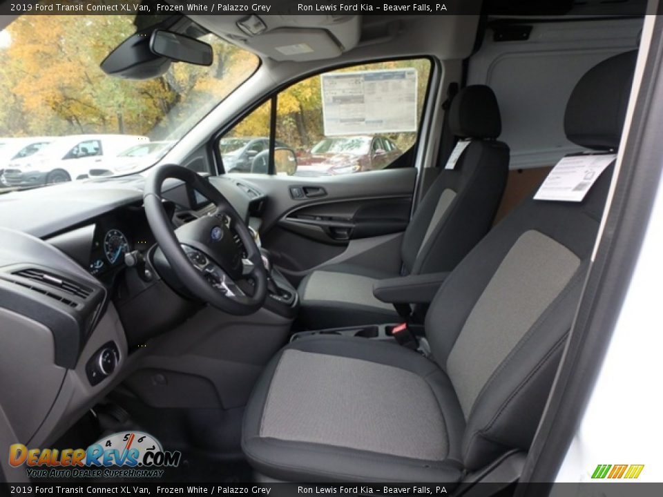 2019 Ford Transit Connect XL Van Frozen White / Palazzo Grey Photo #14