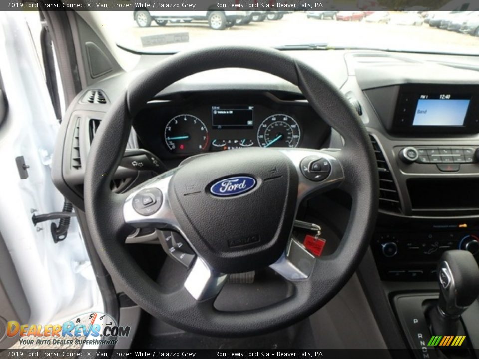 2019 Ford Transit Connect XL Van Frozen White / Palazzo Grey Photo #18