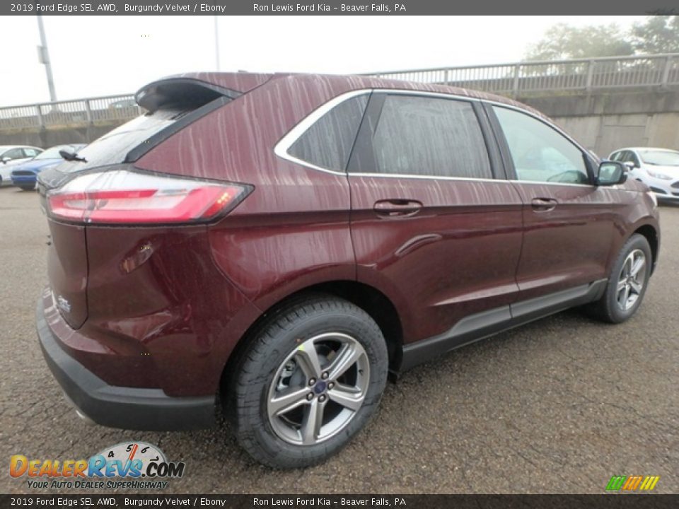 2019 Ford Edge SEL AWD Burgundy Velvet / Ebony Photo #2