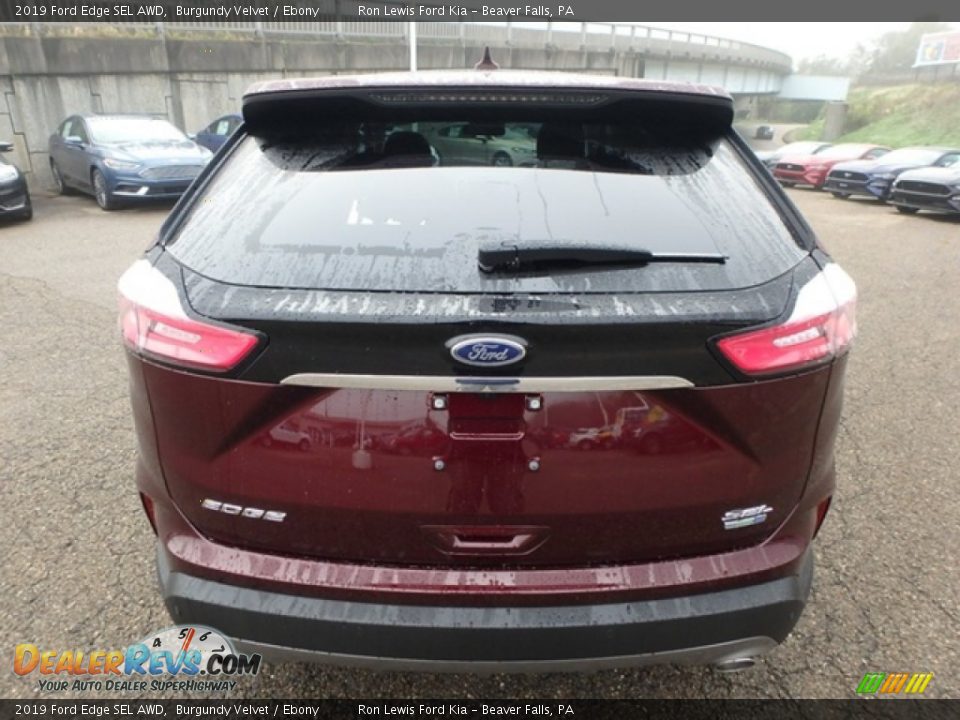 2019 Ford Edge SEL AWD Burgundy Velvet / Ebony Photo #4