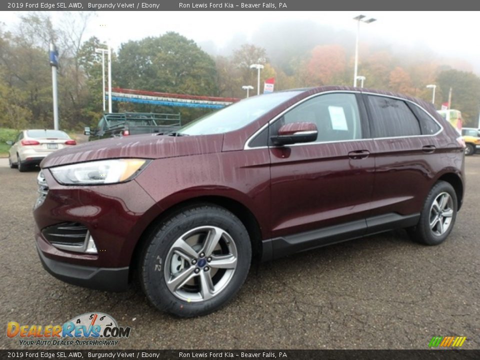 2019 Ford Edge SEL AWD Burgundy Velvet / Ebony Photo #7