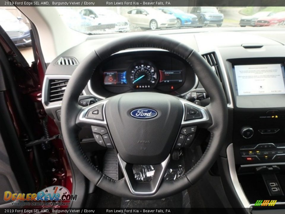 2019 Ford Edge SEL AWD Burgundy Velvet / Ebony Photo #17