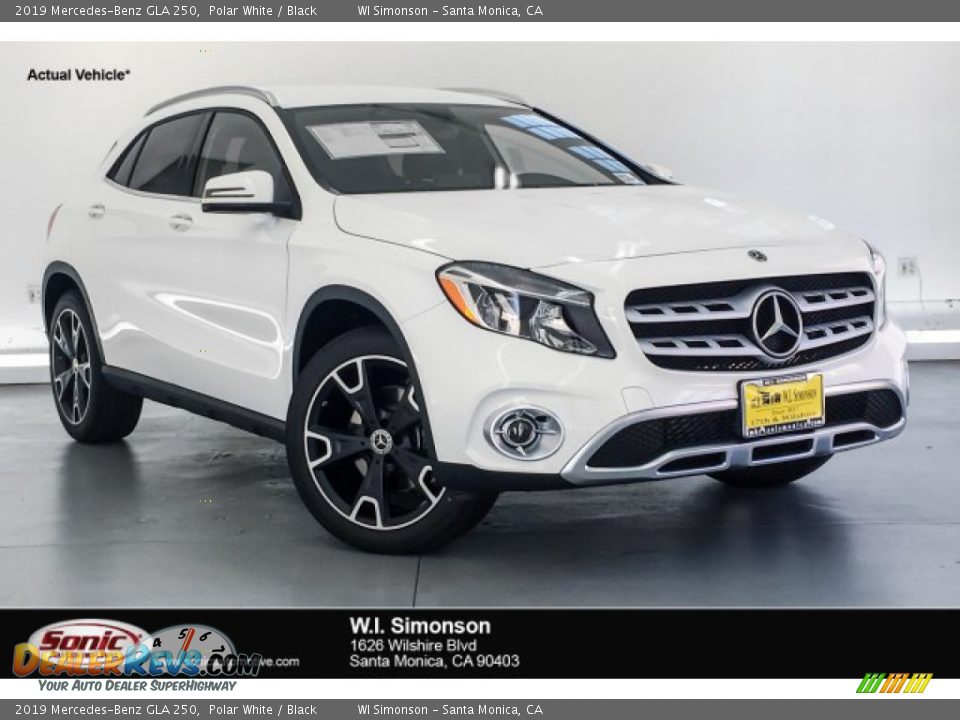 2019 Mercedes-Benz GLA 250 Polar White / Black Photo #1