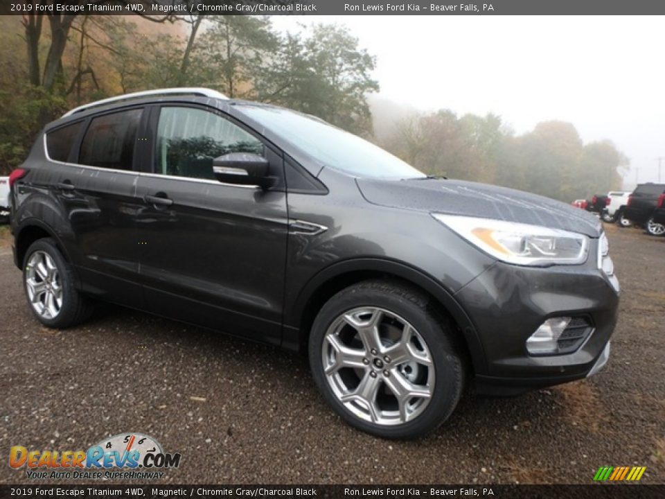 2019 Ford Escape Titanium 4WD Magnetic / Chromite Gray/Charcoal Black Photo #9
