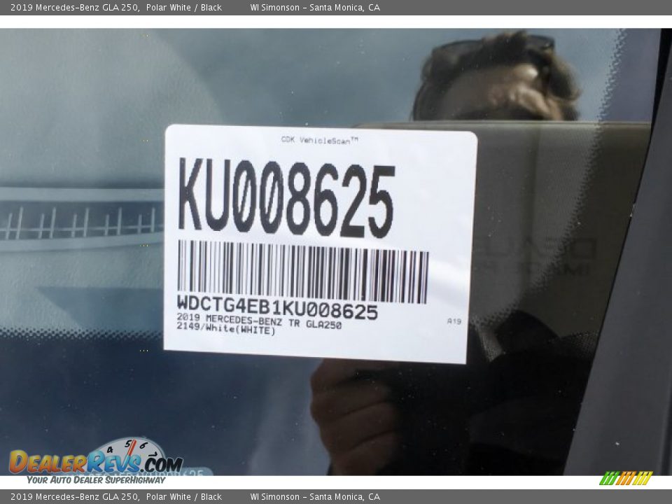2019 Mercedes-Benz GLA 250 Polar White / Black Photo #11