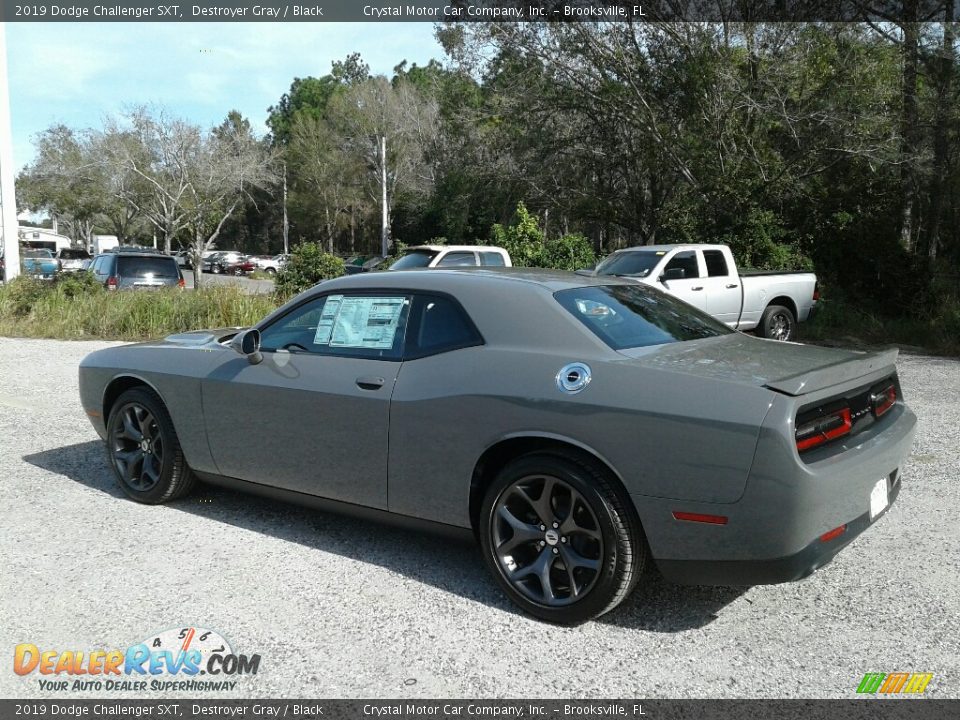 2019 Dodge Challenger SXT Destroyer Gray / Black Photo #3
