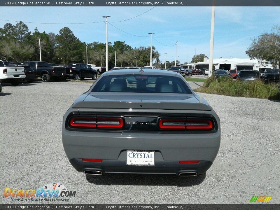 2019 Dodge Challenger SXT Destroyer Gray / Black Photo #4