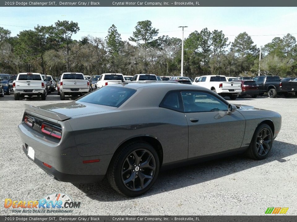 2019 Dodge Challenger SXT Destroyer Gray / Black Photo #5