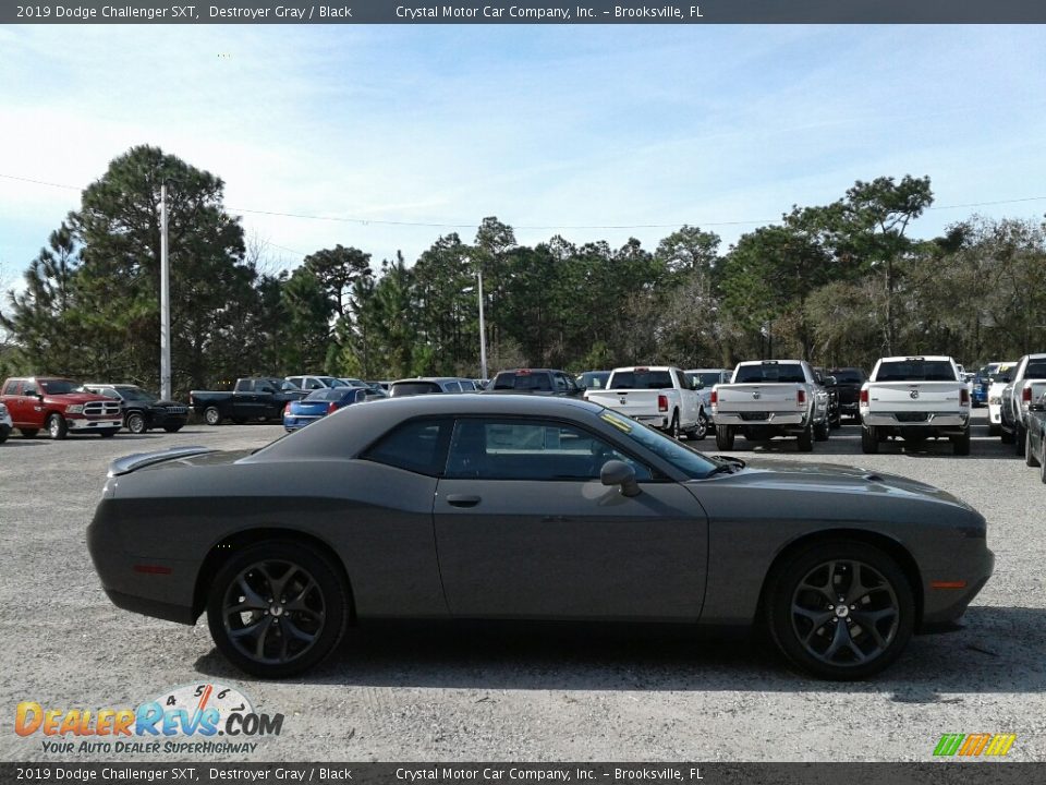 2019 Dodge Challenger SXT Destroyer Gray / Black Photo #6