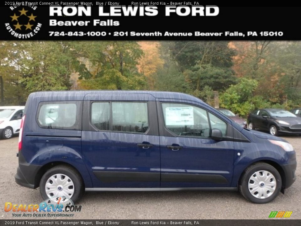 2019 Ford Transit Connect XL Passenger Wagon Blue / Ebony Photo #1