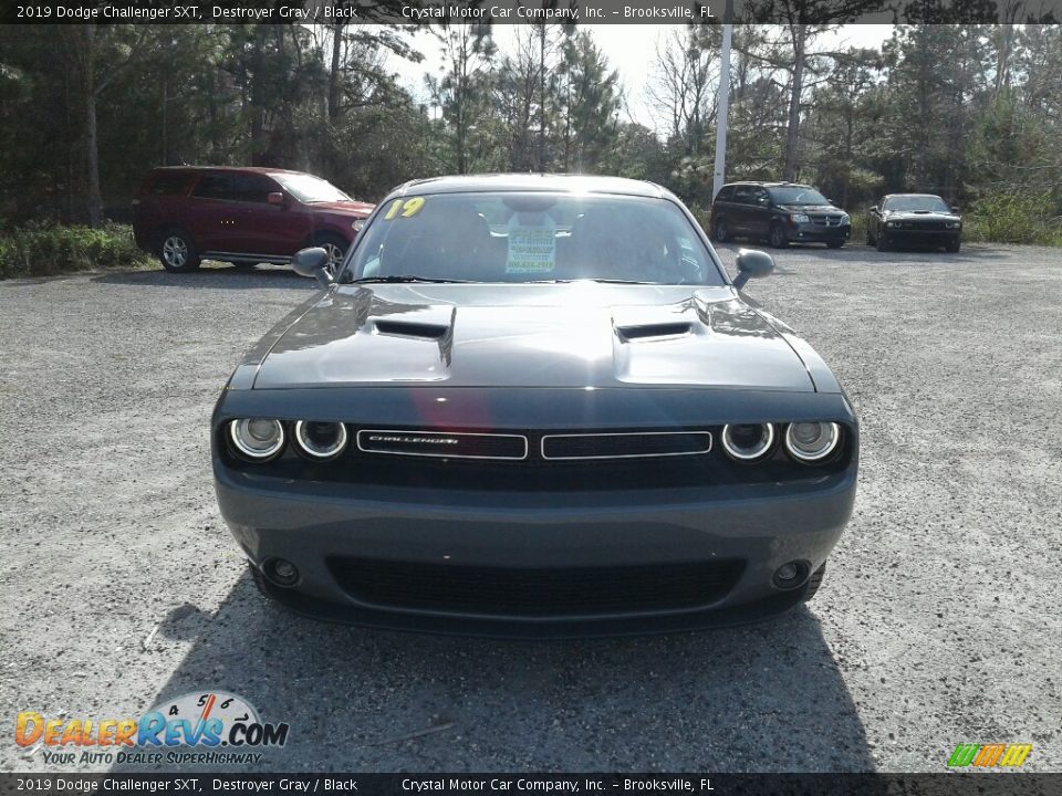 2019 Dodge Challenger SXT Destroyer Gray / Black Photo #8