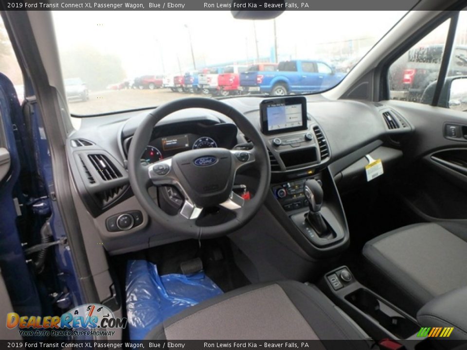 Ebony Interior - 2019 Ford Transit Connect XL Passenger Wagon Photo #14