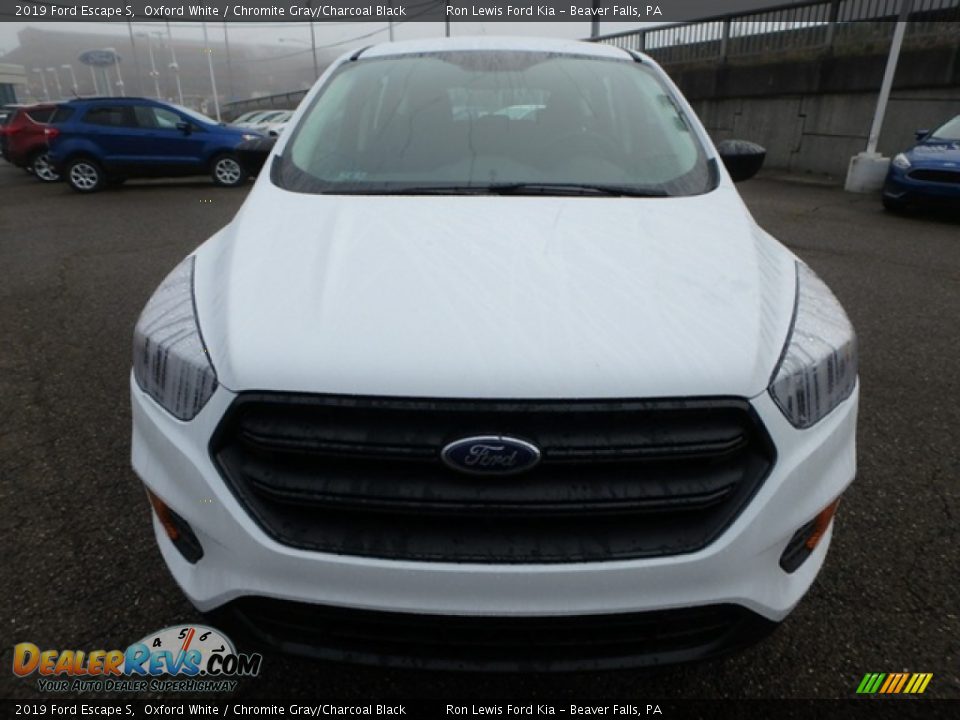 2019 Ford Escape S Oxford White / Chromite Gray/Charcoal Black Photo #8