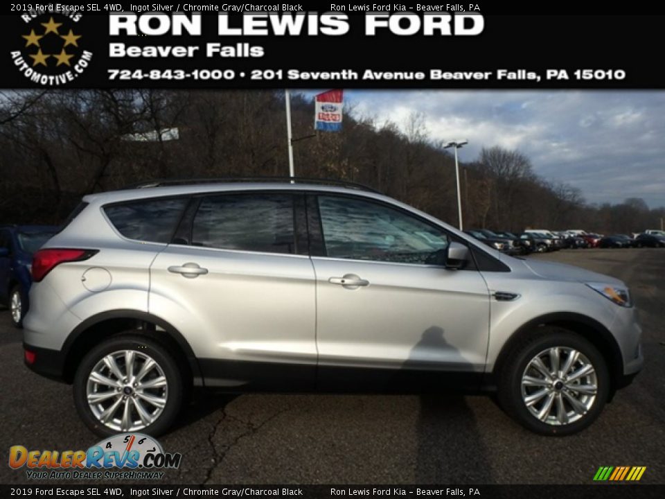 2019 Ford Escape SEL 4WD Ingot Silver / Chromite Gray/Charcoal Black Photo #1