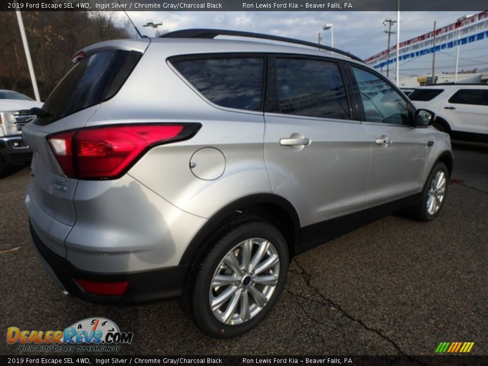 2019 Ford Escape SEL 4WD Ingot Silver / Chromite Gray/Charcoal Black Photo #2