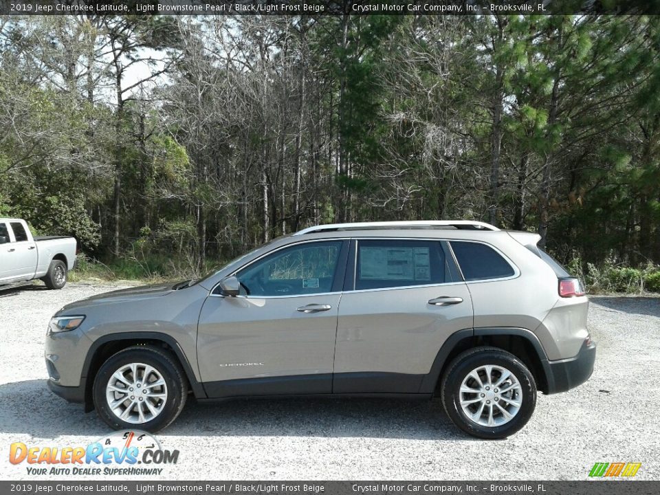 2019 Jeep Cherokee Latitude Light Brownstone Pearl / Black/Light Frost Beige Photo #2