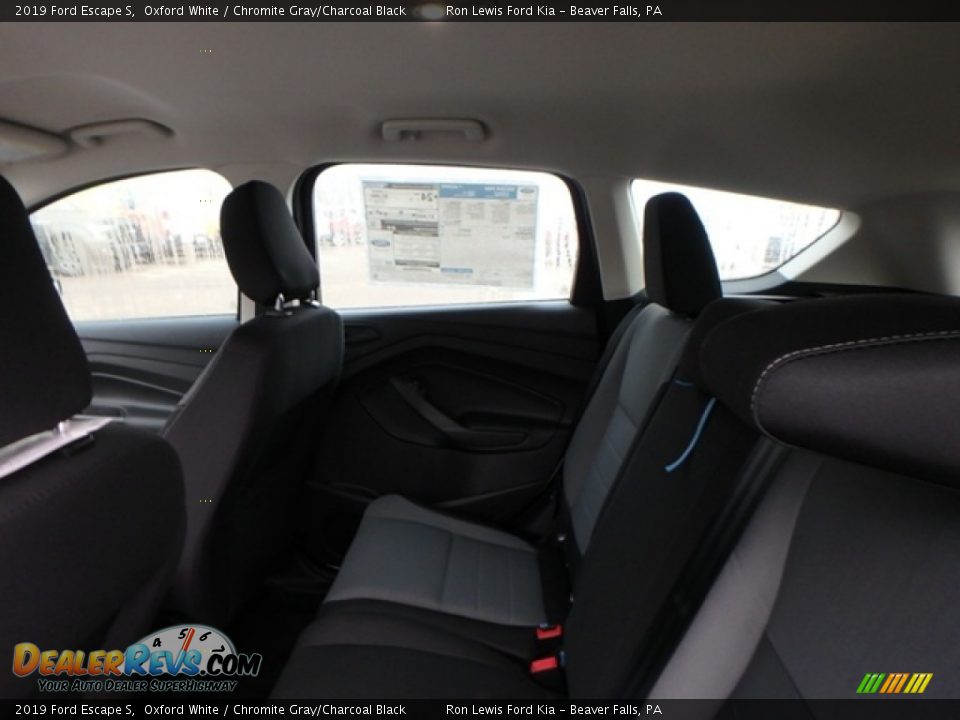 2019 Ford Escape S Oxford White / Chromite Gray/Charcoal Black Photo #12