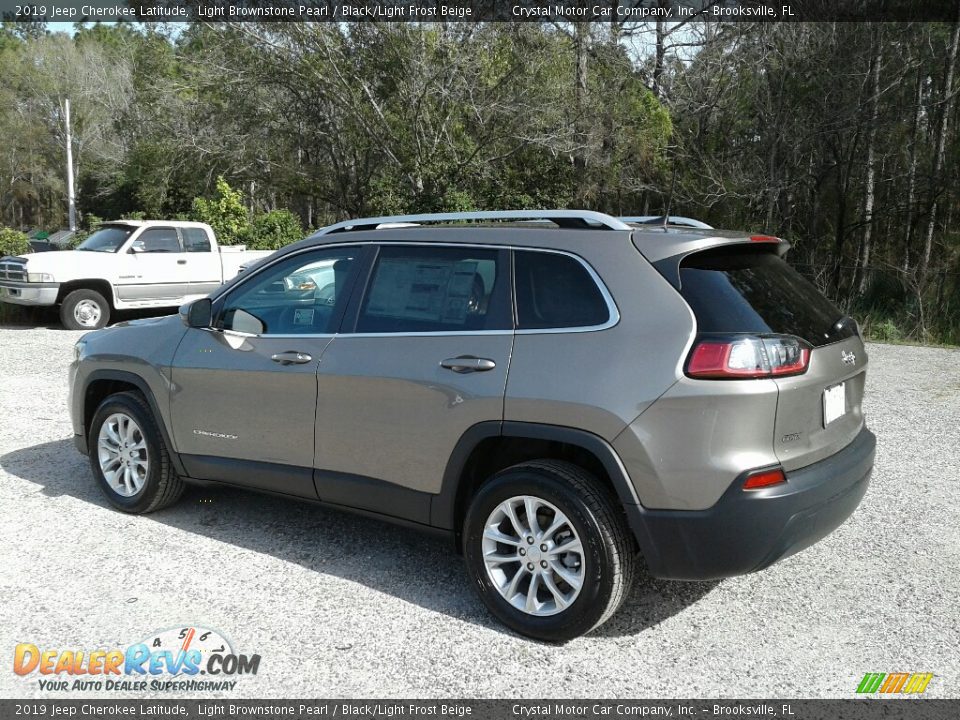 2019 Jeep Cherokee Latitude Light Brownstone Pearl / Black/Light Frost Beige Photo #3