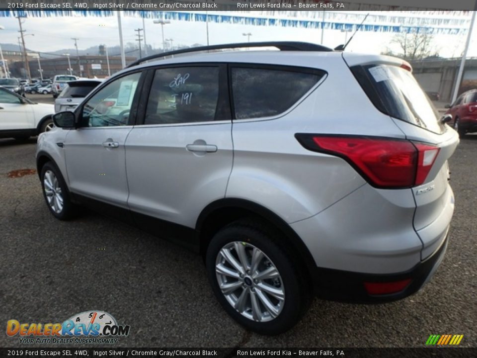 2019 Ford Escape SEL 4WD Ingot Silver / Chromite Gray/Charcoal Black Photo #5