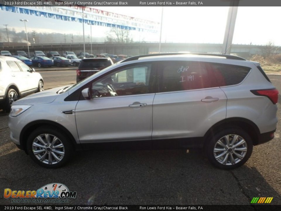 2019 Ford Escape SEL 4WD Ingot Silver / Chromite Gray/Charcoal Black Photo #6