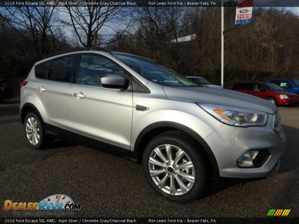 2019 Ford Escape SEL 4WD Ingot Silver / Chromite Gray/Charcoal Black Photo #9