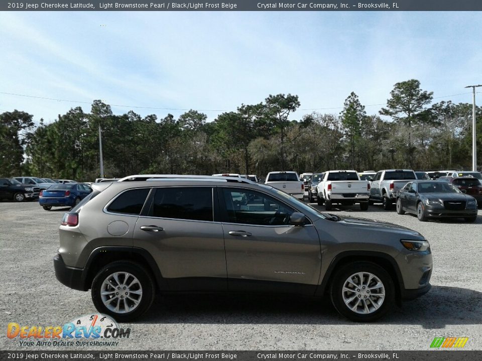 2019 Jeep Cherokee Latitude Light Brownstone Pearl / Black/Light Frost Beige Photo #6