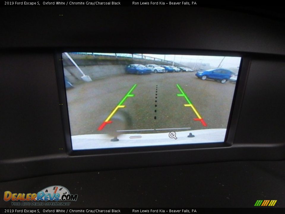 2019 Ford Escape S Oxford White / Chromite Gray/Charcoal Black Photo #20
