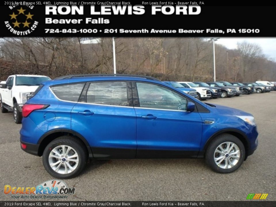 2019 Ford Escape SEL 4WD Lightning Blue / Chromite Gray/Charcoal Black Photo #1