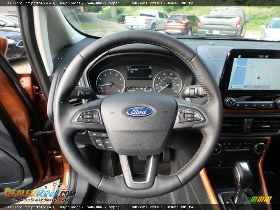 2018 Ford EcoSport SES 4WD Canyon Ridge / Ebony Black/Copper Photo #17