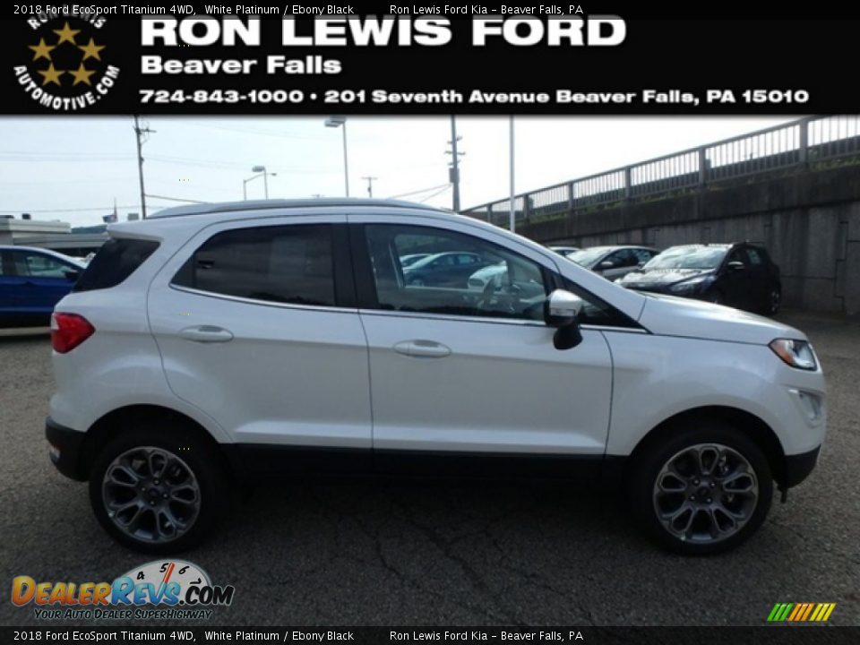 2018 Ford EcoSport Titanium 4WD White Platinum / Ebony Black Photo #1