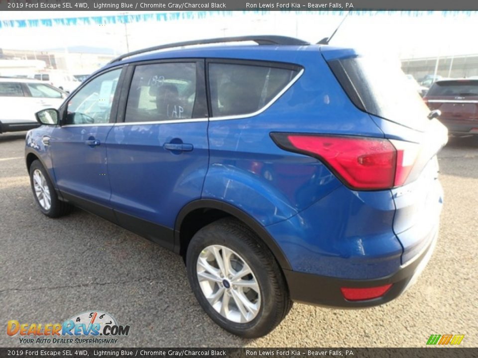 2019 Ford Escape SEL 4WD Lightning Blue / Chromite Gray/Charcoal Black Photo #5
