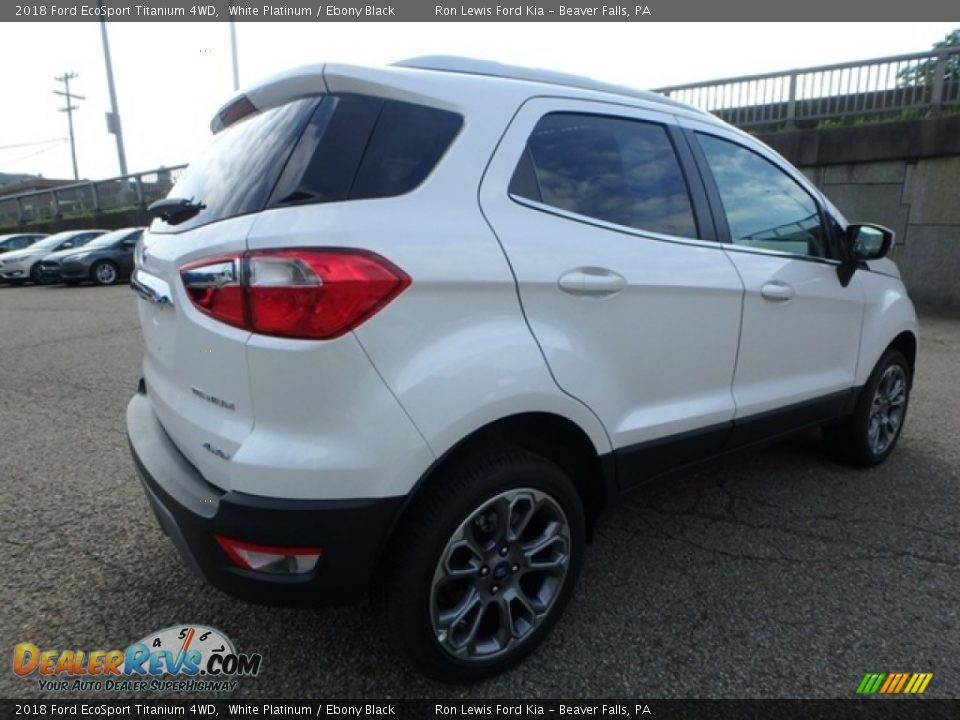 2018 Ford EcoSport Titanium 4WD White Platinum / Ebony Black Photo #3