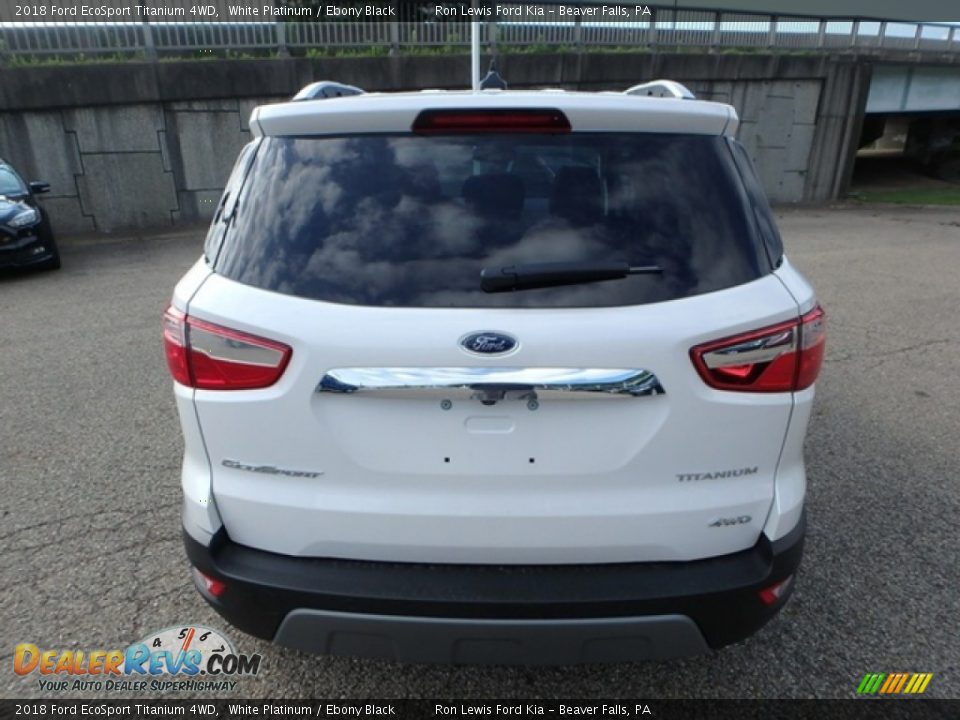 2018 Ford EcoSport Titanium 4WD White Platinum / Ebony Black Photo #4