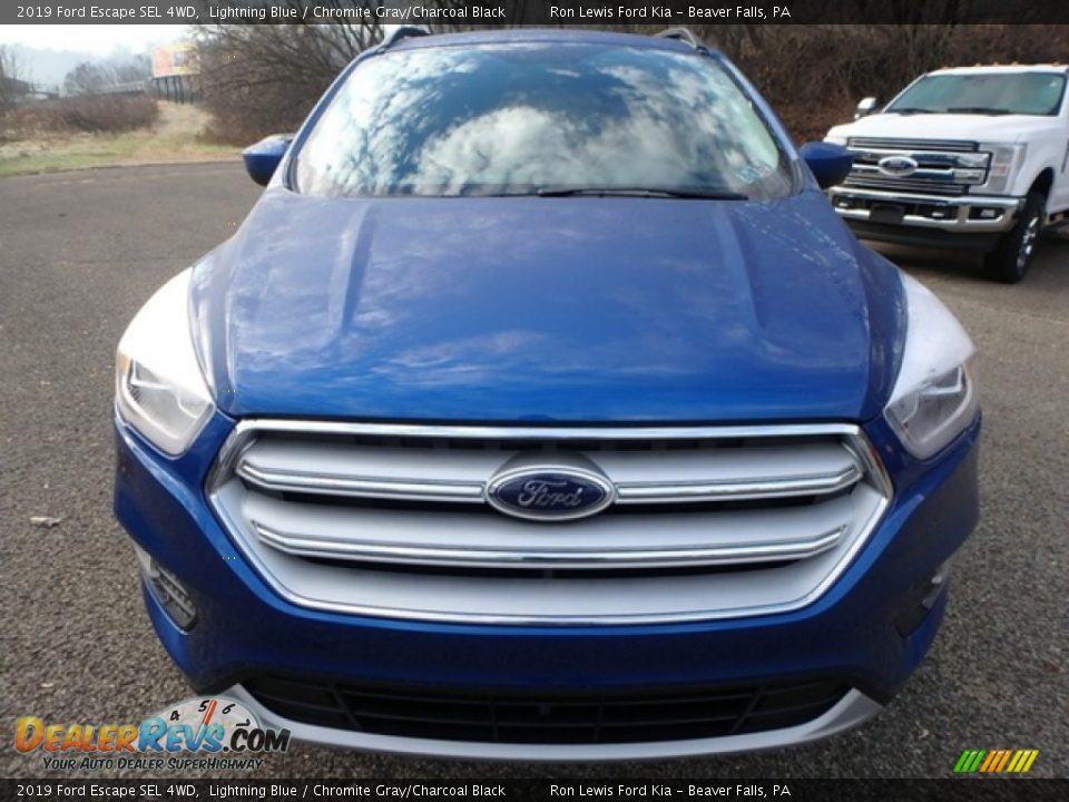 2019 Ford Escape SEL 4WD Lightning Blue / Chromite Gray/Charcoal Black Photo #8