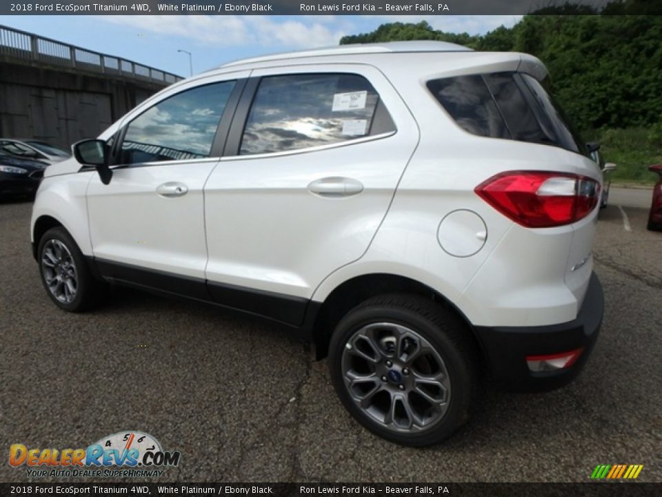 2018 Ford EcoSport Titanium 4WD White Platinum / Ebony Black Photo #6